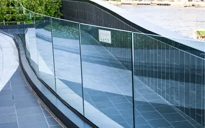 Luxury Glass Railing Project - Modern frameless glass railing installation